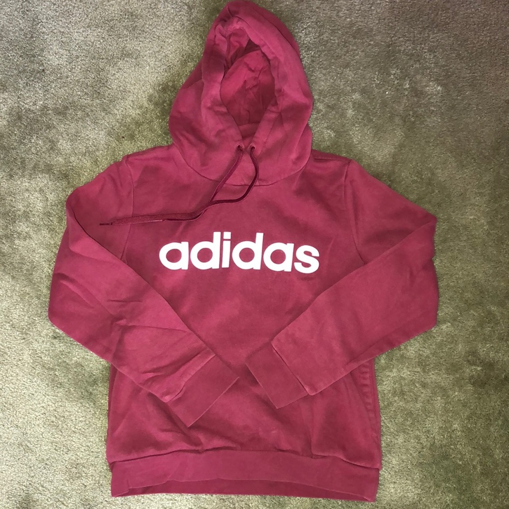 ADIDAS hooded sweatshirt w/front center pocket